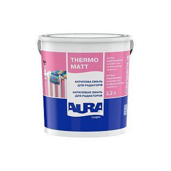 Акриловая эмаль для радиаторов Aura Luxpro Thermo Матовая, 0.45л (43719) 43721 фото
