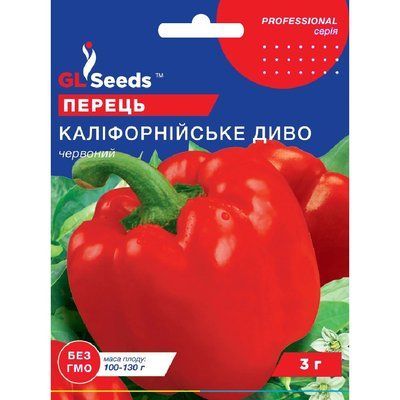 Насіння Перець солодкий Каліфорнійське диво GL Seeds 3г (Professional743) 4823096914985 фото