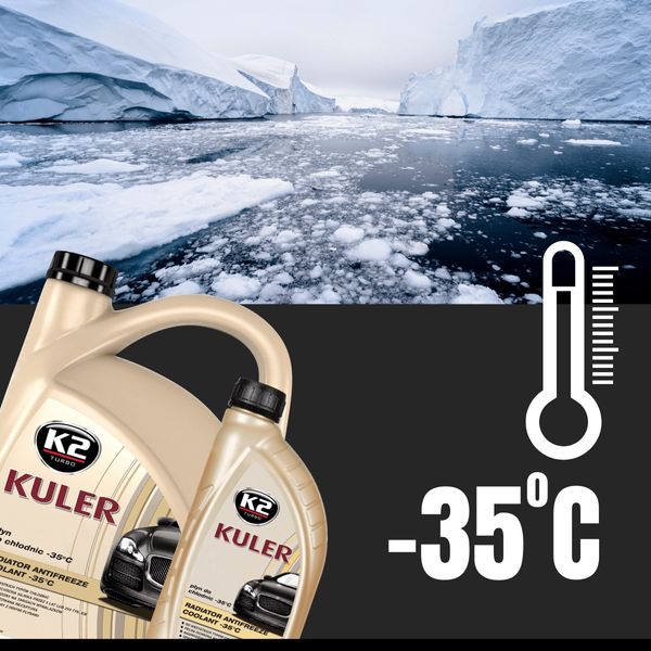 Рідина охолоджуюча Kuler Long Life G13 -35°C рожева 1 л K20238 фото