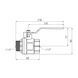Кран шаровой Valves 1 1/2'' ВЗ PN30 синяя ручка CV022109 фото 2