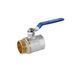 Кран шаровой Valves 1 1/2'' ВЗ PN30 синяя ручка CV022109 фото 1