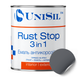 Емаль Unisil Rust Stop 3 in 1, ТМ "Unisil", RAL 7024 графіт, 0,75л 50130321 фото