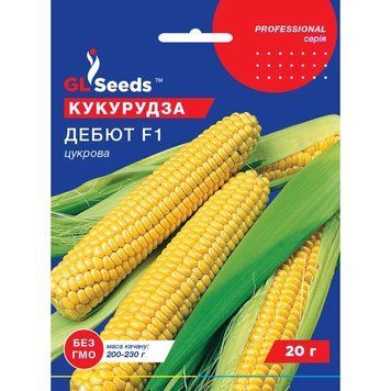 Насіння Кукурудза цукрова Дебют F1 GL Seeds 20г (Professional329) 4823096910420 фото
