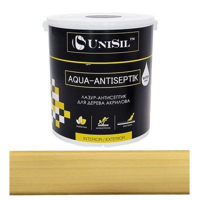 Лазур антисептик для дерева Aqua-Antiseptik Unisil калужниця 2.5л LAU25kaluz фото