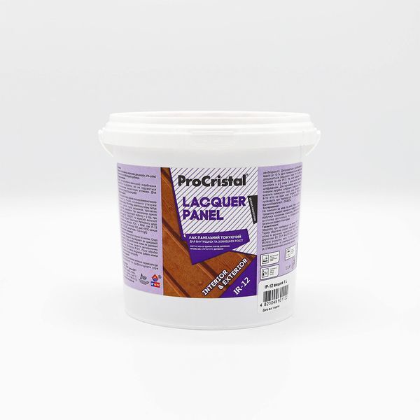 Лак тонирующий ProCristal Lacquer Panel IР-12, вишня, 1 л 1724437677 фото