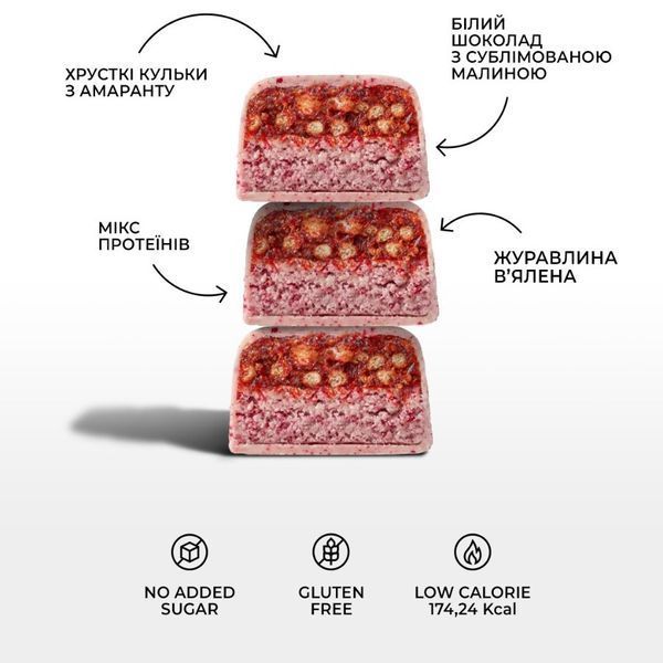 Батончик SpaceFood Space Bite, 45 грамів, малина журавлина 2542246821 фото
