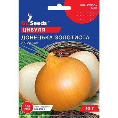 Насіння Цибуля ріпчаста Донецька золотиста GL Seeds 10г (Professional214) 4823096910536 фото