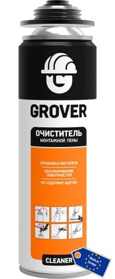 Очищувач монтажної піни GROVER Cleaner, 500 мл (43443) 43443 фото