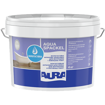 Акрилова шпаклівка вологостійка Aura Luxpro Aqua Spackel, 16кг (41201) 41201 фото