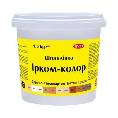 Шпатлівка Ircom Ircom Color IР-23, Ясен, 0.7 кг 1736311627 фото