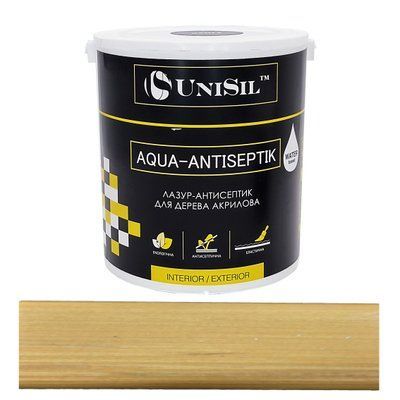 Лазур антисептик для дерева Aqua-Antiseptik Unisil орегон 2.5л LAU25oreg фото