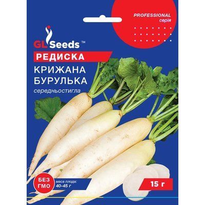 Насіння Редиска Крижана бурулька GL Seeds 15г (Professional171) 4823096911366 фото