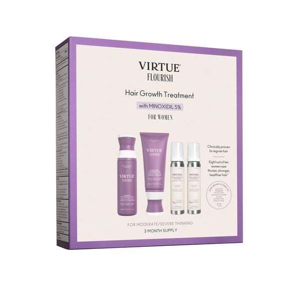 Косметичний засіб Virtue Flourish Nightly Intensive Hair Growth Treatment 90 Day, 560 мл КОСМ03253 фото