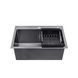 Кухонная мойка Kroner KRP Schwarze - 5843HM PVD (3/1 мм) CV022794 фото 3