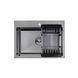 Кухонная мойка Kroner KRP Schwarze - 5843HM PVD (3/1 мм) CV022794 фото 4