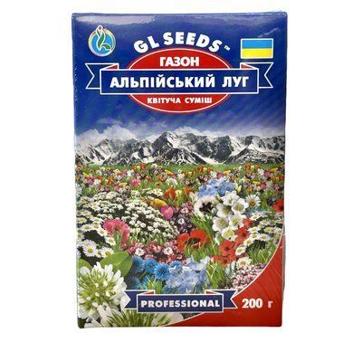 Насіння Газон Альпійский Луг квітуча суміш GL Seeds 200г (коробка301) 4823096912042 фото