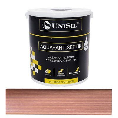 Лазур антисептик для дерева Aqua-Antiseptik Unisil махагон 0.75л LAU075mah фото