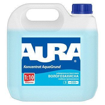 Грунтовка влагозащитная AURA Koncentrat Aquagrund концентрат 1:10, 0,5л (38313) 38316 фото