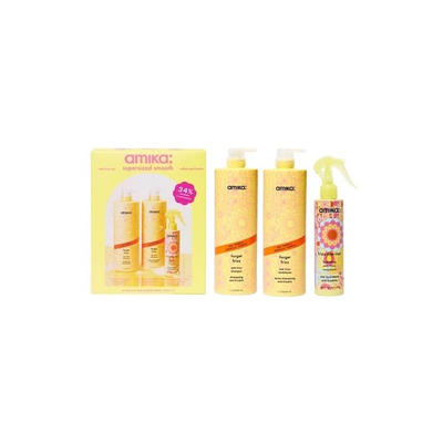 Шампунь для волос AMIKA Super-Sized Smooth Forget Frizz & + Treatment Set, 1000 мл BS-840117815889 фото