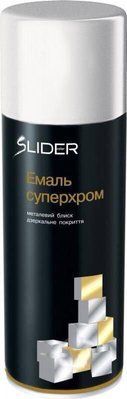 Емаль аерозольна хром SLIDER срібний глянець 400 мл 1677485589 фото