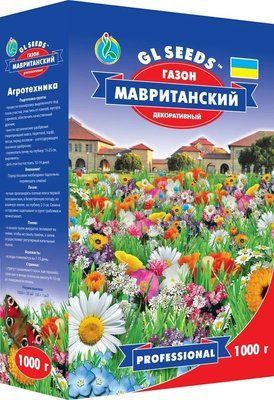 Насіння Газон Мавританський квітуча суміш GL Seeds 1000г (коробка302) 4823096913919 фото