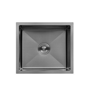 Кухонна мийка Kroner KRP Schwarze - 4843HM PVD (3/1 мм) CV022792 фото