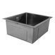 Кухонна мийка Kroner KRP Schwarze - 4843HM PVD (3/1 мм) CV022792 фото 4