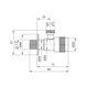 Кран приладовий Kroner KRP Edelstahl Klassisch - ESG100 1/2"х1/2" ЗЗ CV022973 фото 2