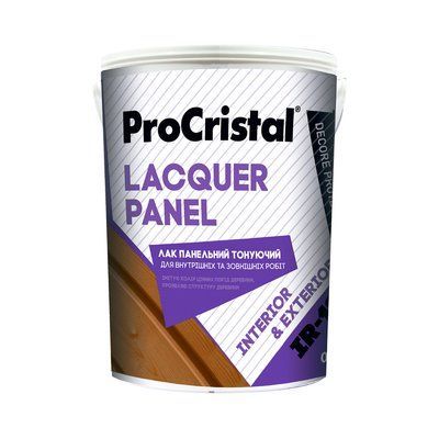 Лак тонувальний ProCristal Lacquer Panel IP-12, Ебенове дерево, 1 л 1724437677 фото