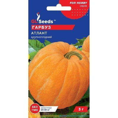 Насіння Гарбуз Атлант GL Seeds 3г (For Hobby806) 4823096907192 фото