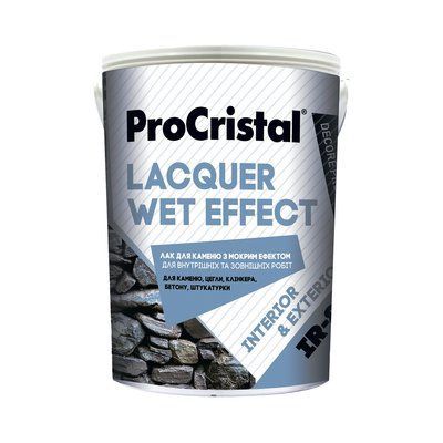 Лак для каменю мокрий ефект ProCristal Lacquer Wet Effect IР-83 2.5 л 1723956446 фото