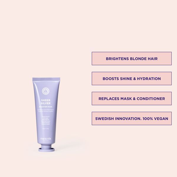 Косметичний засіб Maria Nila Sheer Silver Booster Mask, 50 мл КОСМ02858 фото
