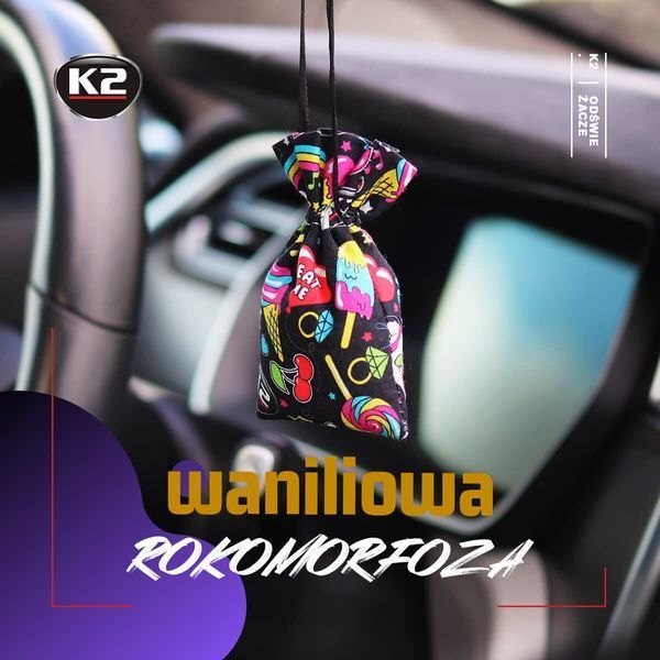 Ароматизатор для салону авто Roko Fun ваніль 25 г K20331 фото