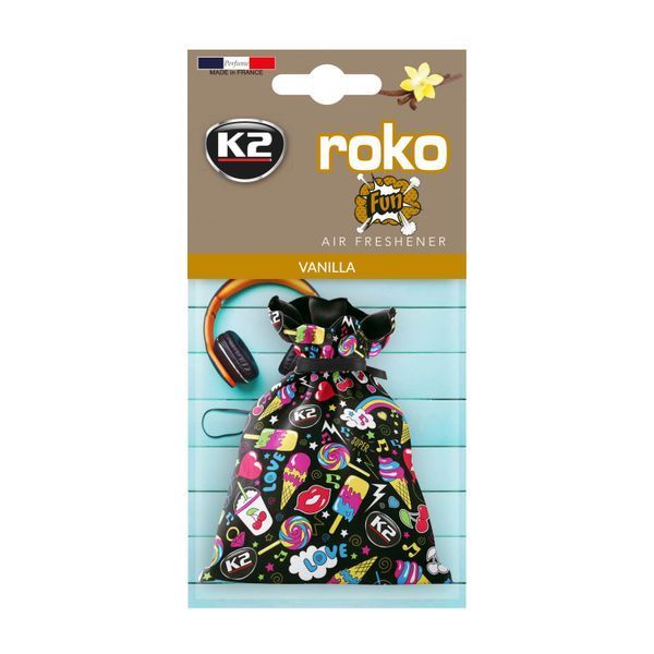 Ароматизатор для салону авто Roko Fun ваніль 25 г K20331 фото