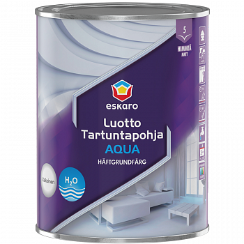 Грунтовочная краска водоэмульсионная Eskaro Luotto Tartuntapohja Aqua мат белый 0.9л (42855) 42855 фото