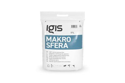 Легка крупнозерниста шпаклівка IGIS MAKROSFERA, 17л 1832750113 фото