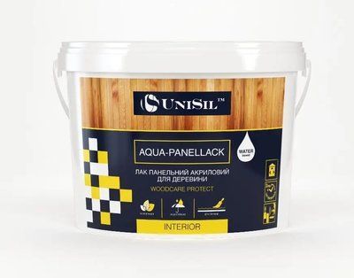 Лак панельний Aqua-Panellack, Unisil, Шовковисто-матовий, 1 л (1759832630) 1759832632 фото