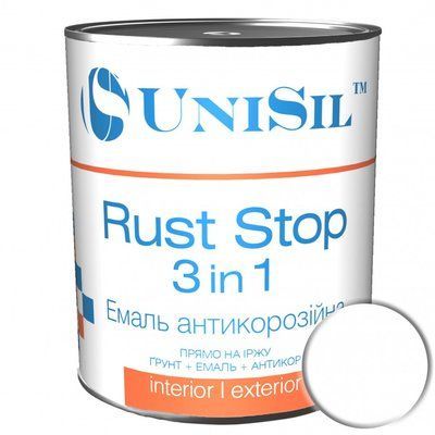 Емаль Unisil Rust Stop 3 in 1, ТМ "Unisil", коричнева, 0,75л (1759058387) 1759058390 фото