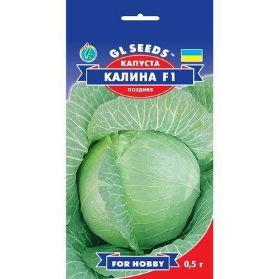 Насіння Капуста білокачанна Калина F1 GL Seeds 0.5г (For Hobby372) 4823096901336 фото