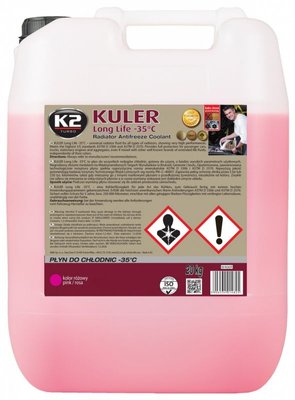 Рідина охолоджуюча Kuler Long Life G13 -35°C рожева 20 кг K20515 фото