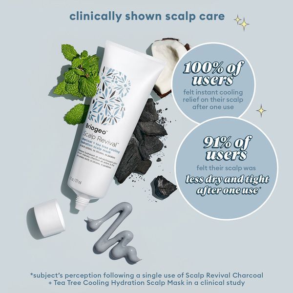 Косметичний засіб Briogeo Scalp Revival Charcoal and Tea Tree Cooling Hydration Mask, 177 мл КОСМ03192 фото