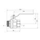 Кран кульовий Valves 2" ВЗ PN30 синя ручка CV022221 фото 2