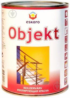 Фарба акрилатна водоемульсійна Eskaro Objekt глибокий мат білий 2.7 л (28755) 28756 фото