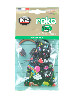Ароматизатор для салону авто Roko Fun зелений чай 25 г K20316 фото