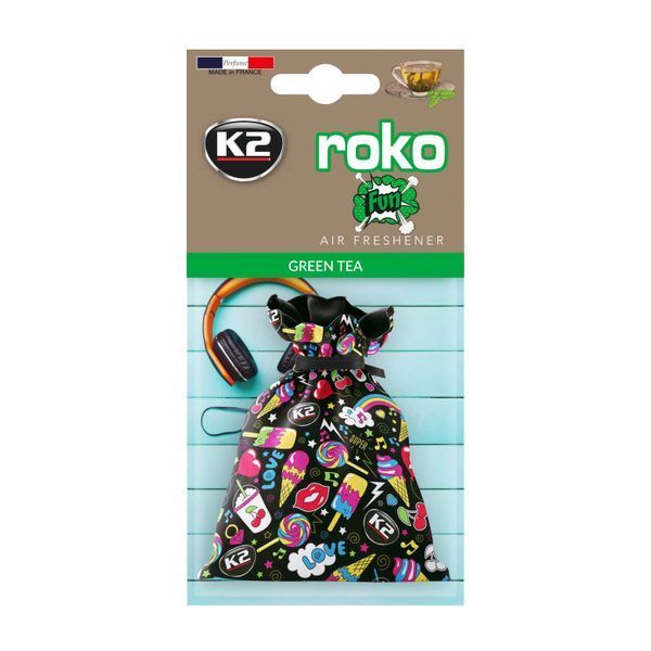 Ароматизатор для салону авто Roko Fun зелений чай 25 г K20316 фото
