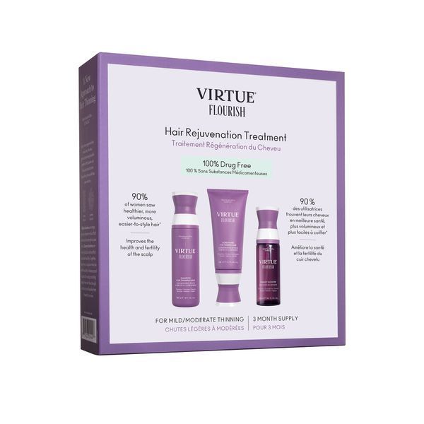 Косметичний засіб Virtue Flourish Nightly Intensive Hair Rejuvenation Treatment 90 Day, 553 мл КОСМ02960 фото