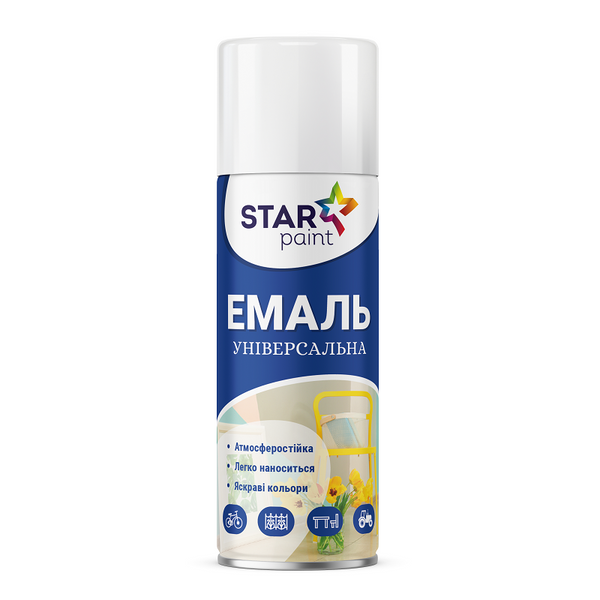 Аерозольна Емаль універсальна Star Paint 792 RAL8016 Коричнева, 400 мл 1836388289 фото
