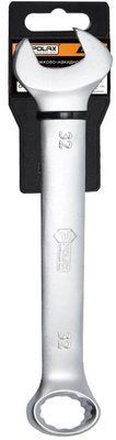 Ключ ріжково-накидний Polax CrV DIN 3113 Satin finish 32 мм (25-053) 25-053 фото