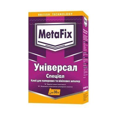 Клей для шпалер MetaFix Універсал Спеціал 250 г (1677980001) 1677980001 фото