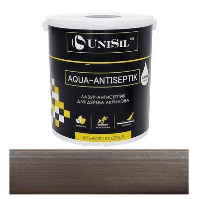 Лазур антисептик для дерева Aqua-Antiseptik Unisil палісандр 2.5л LAU25pal фото